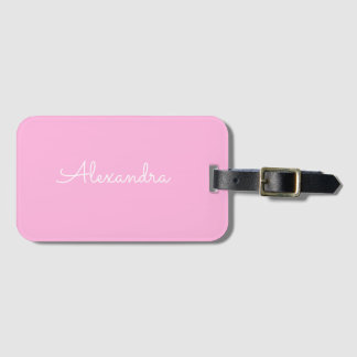 Etiqueta De Bagagem Adicionar nome Personalizado Moderno Simples