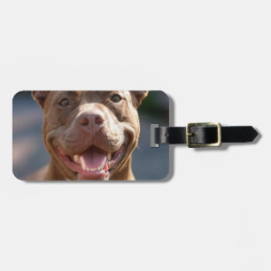Etiqueta De Bagagem Adicionar Personalização de Foto Bull de Pit