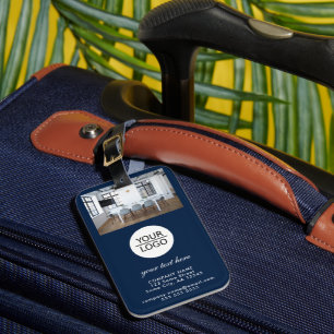 Etiqueta De Bagagem Adicionar seu logotipo Texto personalizado Empresa