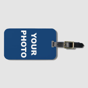 Etiqueta De Bagagem Adicione o logotipo de foto da sua imagem