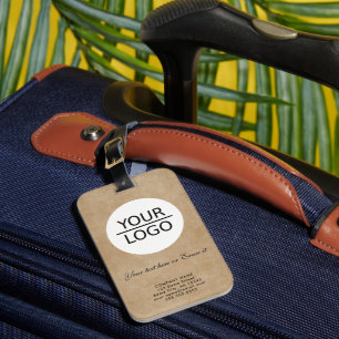 Etiqueta De Bagagem Adicione seu logotipo Texto personalizado Promoção