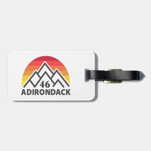 Etiqueta De Bagagem Adirondack 46 Arco-Íris (Traseira Horizontal)