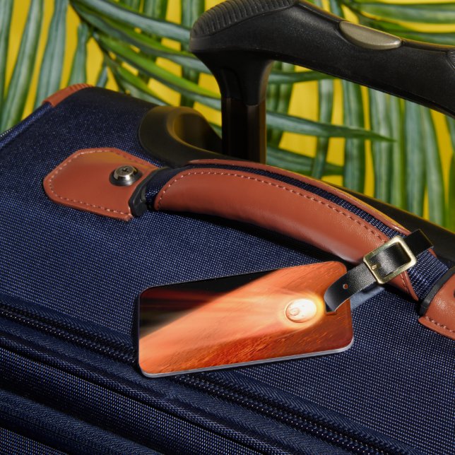 Etiqueta De Bagagem Aeródromo Com Perseverança Descendente Da Superfíc (Frente Insitu 3)