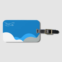 Etiqueta De Bagagem Aeronáutica ou companhia aérea personalizável