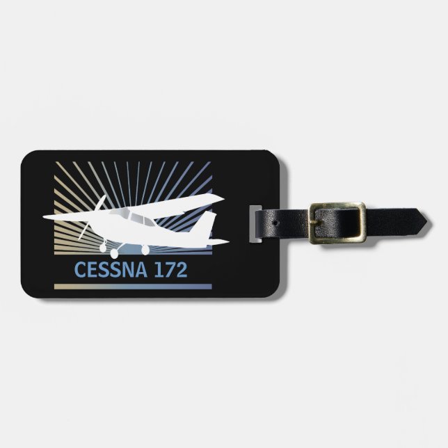Etiqueta De Bagagem Aeronaves de alta-asa (Frente Horizontal)