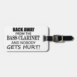 Etiqueta De Bagagem Afastar-Se Da Marca De Bagagem Clarinet