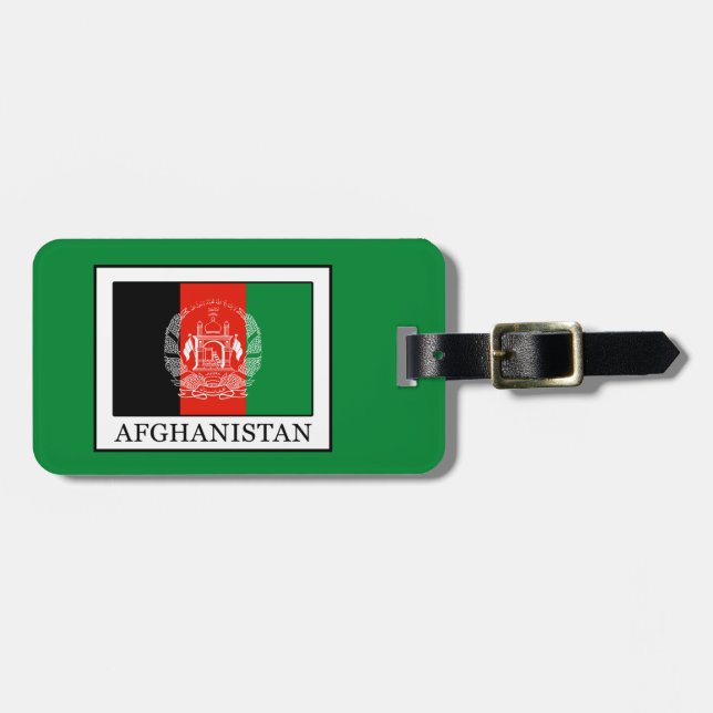 Etiqueta De Bagagem Afeganistão (Frente Horizontal)