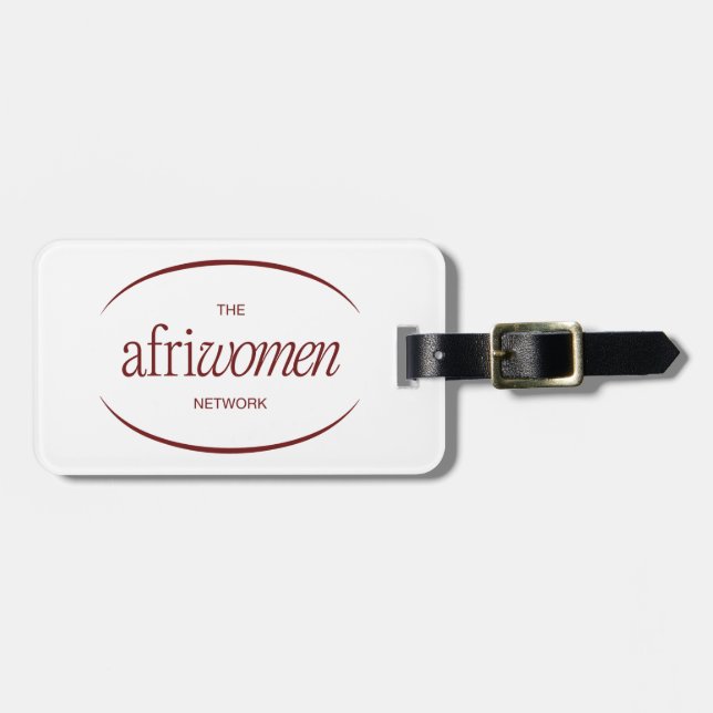 Etiqueta de Bagagem AfriWomen (Frente Horizontal)