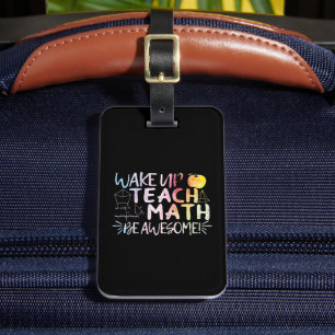 Etiqueta De Bagagem Agradecimento ao Professor de Matemática - Seja In