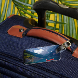 Etiqueta De Bagagem Água Lago Louise — Montanhas Rochosas Canadianas