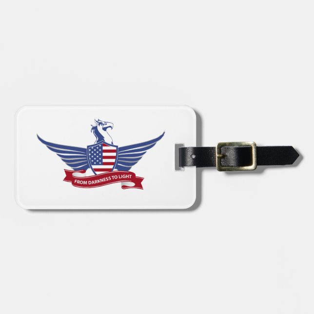 Etiqueta De Bagagem águia americana (Frente Horizontal)
