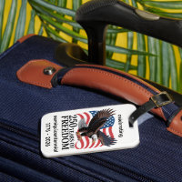 Águia-careca com Bandeira Americana 250 Anos de Li