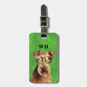 Etiqueta De Bagagem Airedale Terrier Dog Luartigo