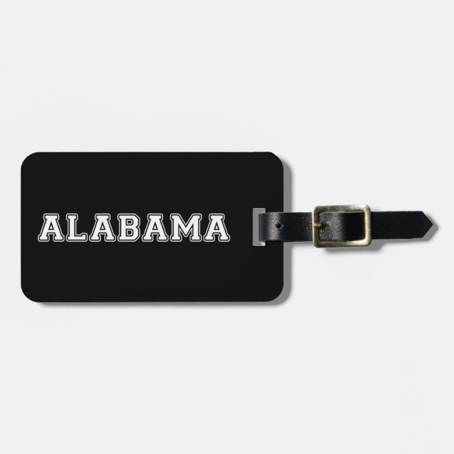 Etiqueta De Bagagem Alabama (Frente Horizontal)