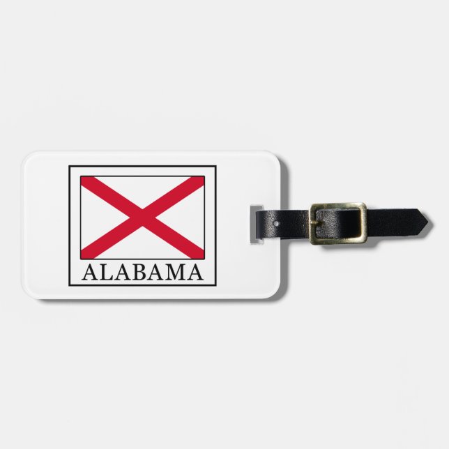 Etiqueta De Bagagem Alabama (Frente Horizontal)