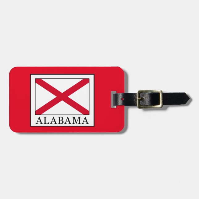 Etiqueta De Bagagem Alabama (Frente Horizontal)
