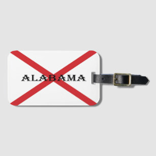 Etiqueta De Bagagem Alabama e Flag Cartão de visita