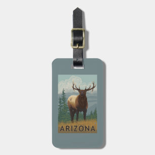 Etiqueta De Bagagem Alces SceneArizona
