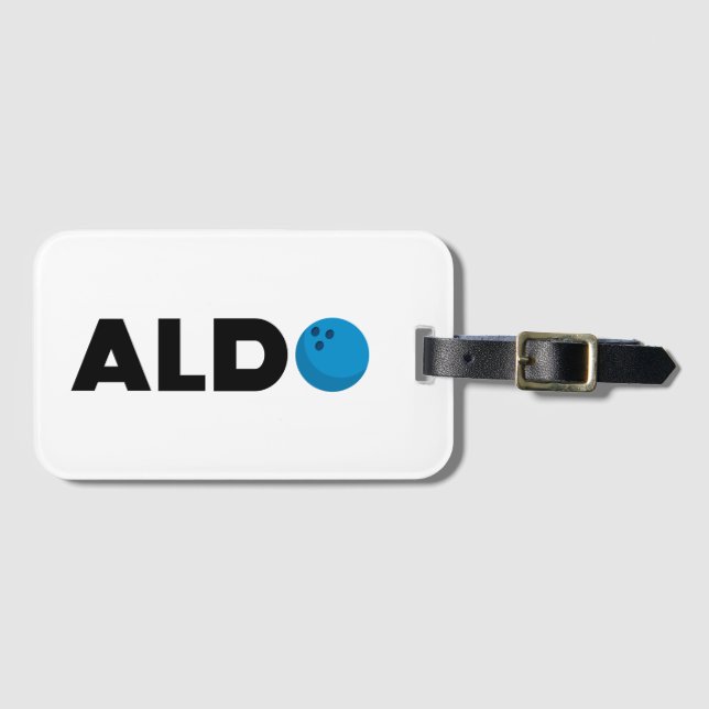 Etiqueta De Bagagem Aldo boliche (Frente Horizontal)