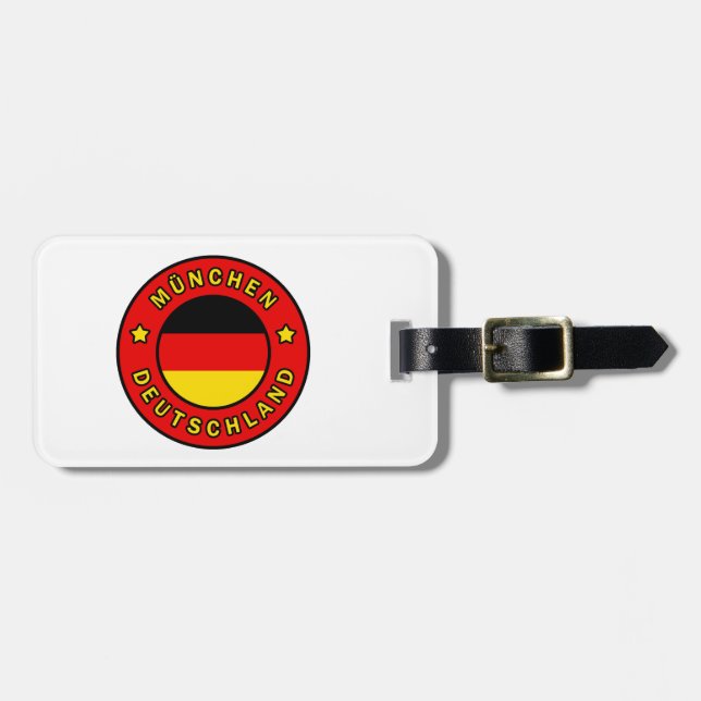 Etiqueta De Bagagem Alemanha München (Frente Horizontal)