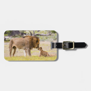 Etiqueta De Bagagem Alfa macho inspetor de leão