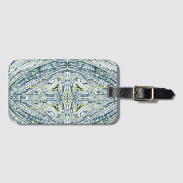 Etiqueta De Bagagem Algas Em Vidro (Frente Horizontal)