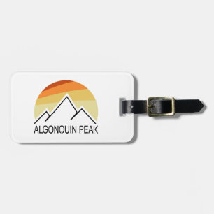 Etiqueta De Bagagem Algonquin Peak Retro