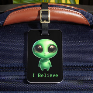 Etiqueta De Bagagem Alienígena - Eu acredito