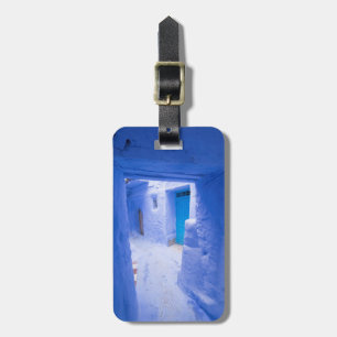 Etiqueta De Bagagem Alleyway Cidade Azul