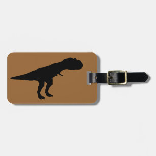 Etiqueta De Bagagem Allosaurus Silhouette
