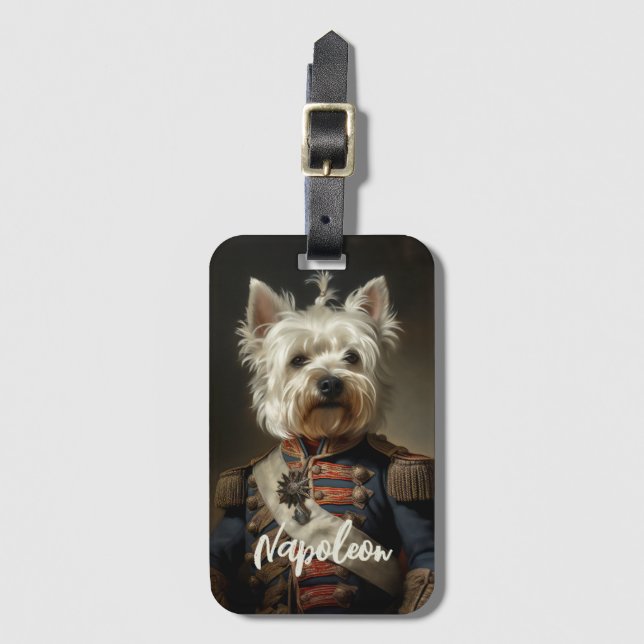 Etiqueta De Bagagem Almirante West Highland Terrier (Frente Vertical)