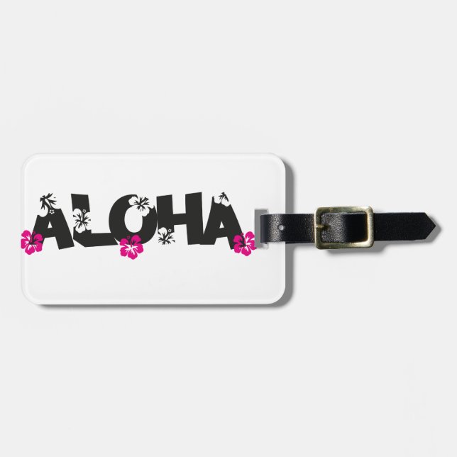Etiqueta De Bagagem Aloha (Frente Horizontal)