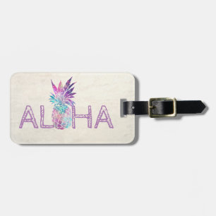 Etiqueta De Bagagem Aloha Abacaxi Havaiano - Personalizado