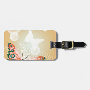 Etiqueta De Bagagem Aloha Hawaiian Butterfly Love Art Destinage