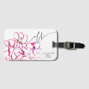 Etiqueta De Bagagem Aloha Tag da bagagem da flor da orquídea