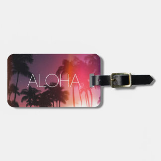 Etiqueta De Bagagem Aloha Tropical Night