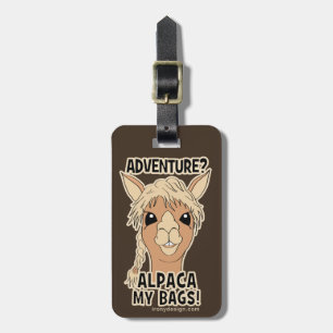 Etiqueta De Bagagem Alpaca da aventura do hipster minha chalaça das
