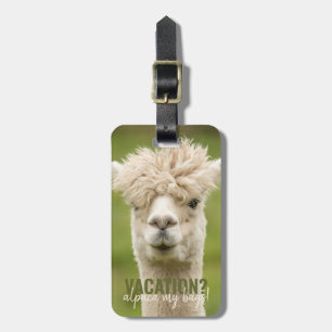 Etiqueta De Bagagem Alpaca Meus Sacos Personalizado
