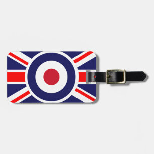 Etiqueta De Bagagem Alvo de Union Jack Mods Inglaterra