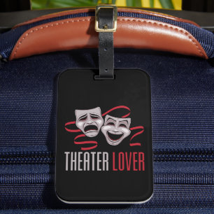 Etiqueta De Bagagem Amante do Teatro de Comédia e Tragédia
