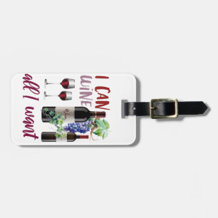 Etiqueta De Bagagem amante do vinho, editável
