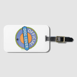 Etiqueta De Bagagem Amante Oficial de Cães   