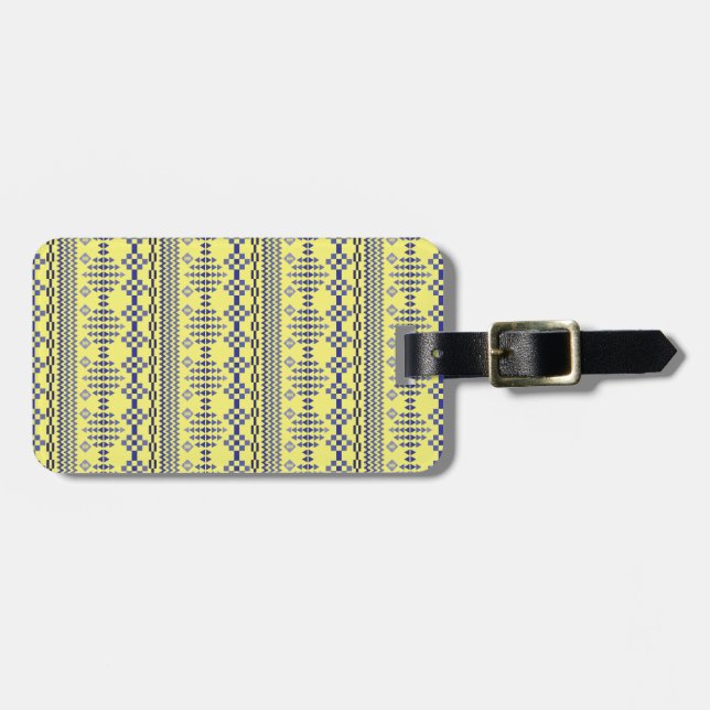 Etiqueta De Bagagem Amarelo (Frente Horizontal)