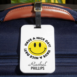 Etiqueta De Bagagem Amarelo Canto Personalizado