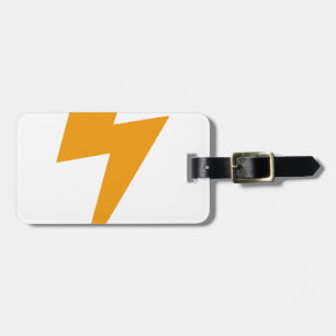 Etiqueta De Bagagem Amarelo de Energia do Trovão Impresso