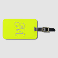 amarelo fluorescente - monograma elegante