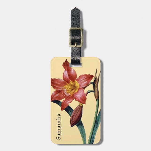Etiqueta De Bagagem Amaryllis (Frente Vertical)