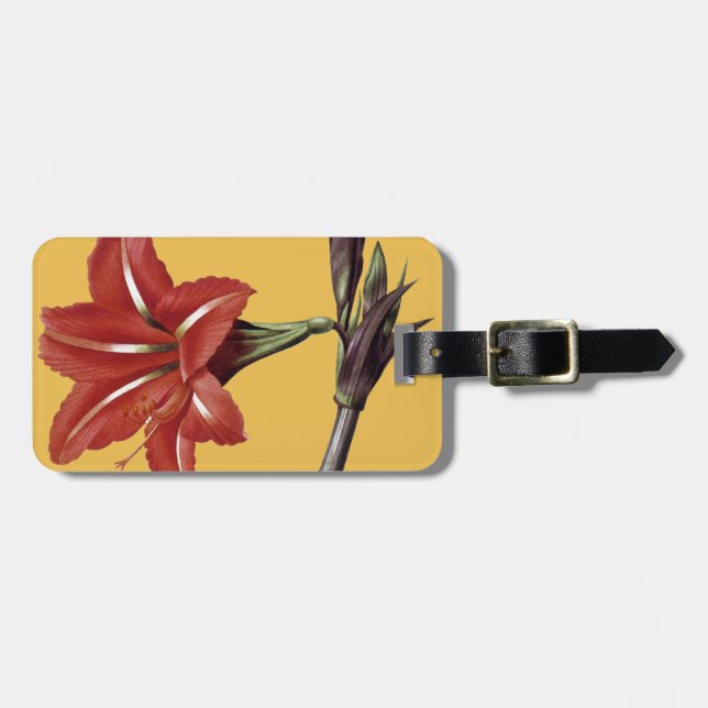 Etiqueta De Bagagem Amaryllis listrado (Frente Horizontal)