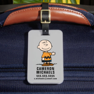 Etiqueta De Bagagem Amendoins Charlie Brown