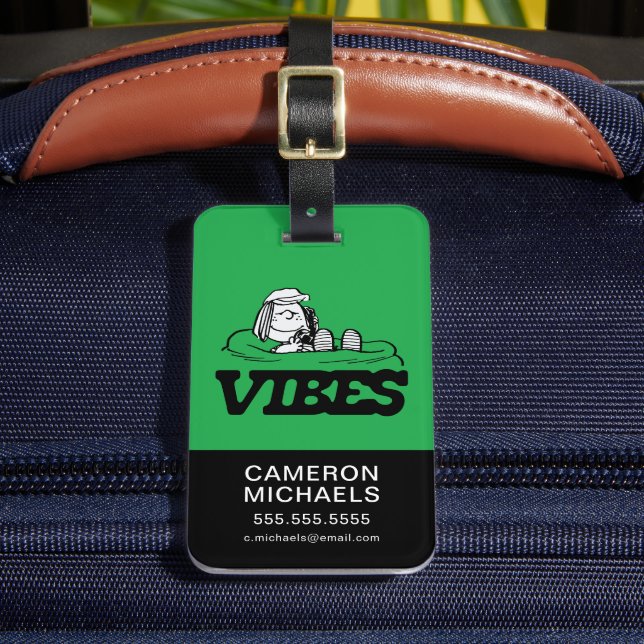 Etiqueta De Bagagem Amendoins | Peppermintas Vibes (Frente Insitu 2)